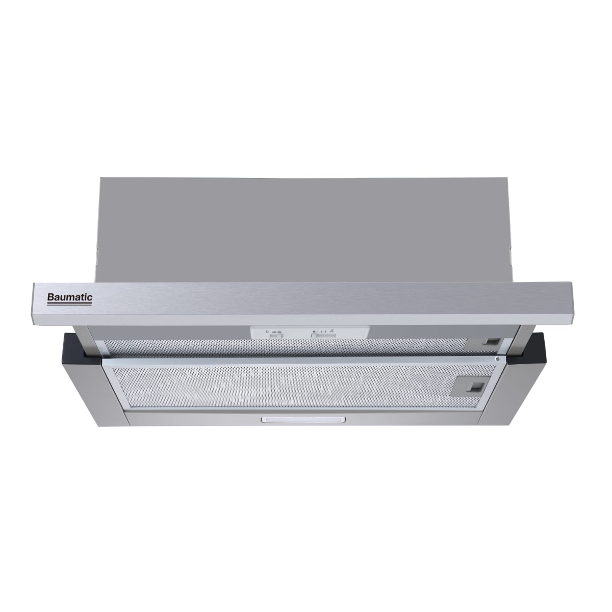 Baumatic TEL610X 60厘米 1000m³/h 拉趟式抽油煙機 (金屬隔油過濾網 + 滑動開關控制操作)